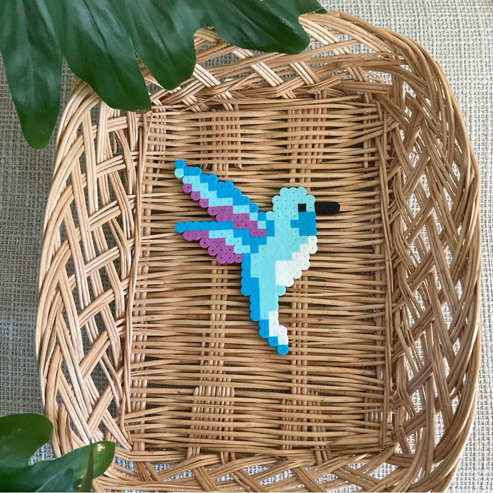 Perler Bead Hummingbird